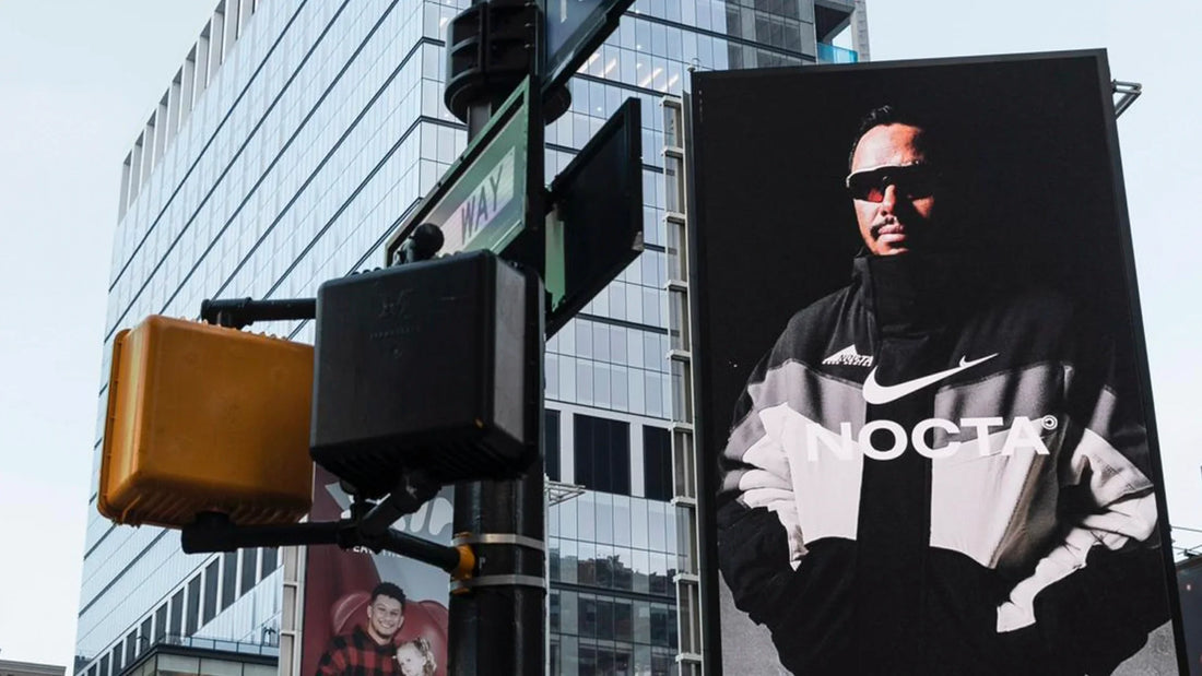 Nimsdai Purja on a billboard in NYC