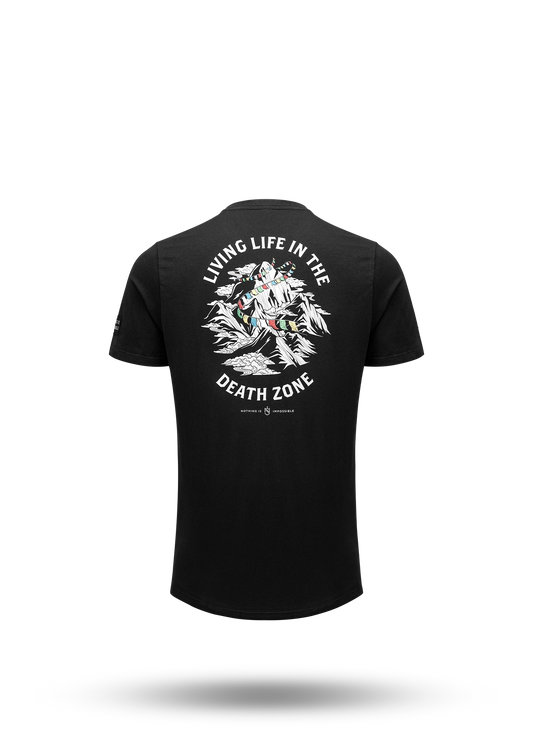 Living Life In The Death Zone Flag T-shirt