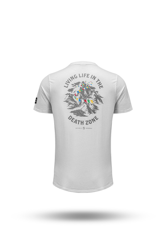 Living Life In The Death Zone Flag T-shirt