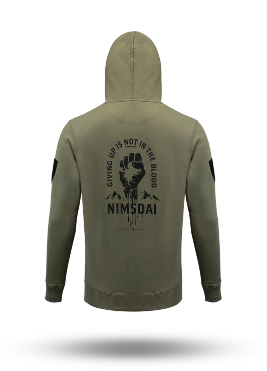 Giving Up Is Not In The Blood Hoodie