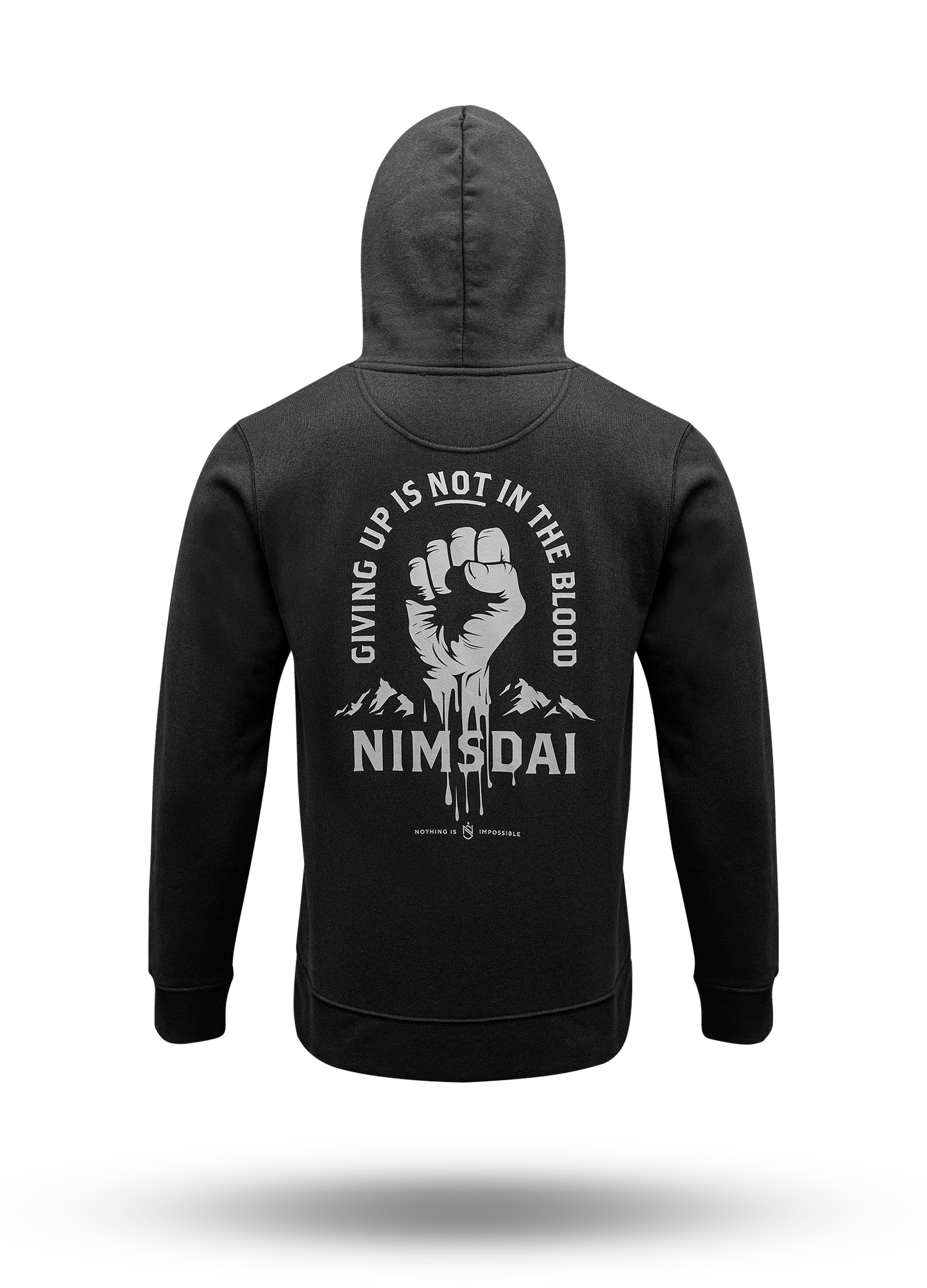 Giving Up Is Not In The Blood Hoodie V1 (Black)