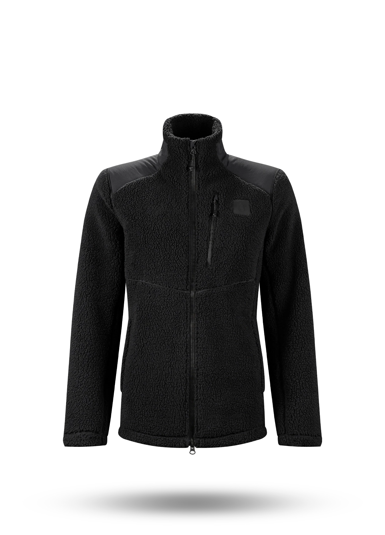 Sherpa Trek Full Zip Womens - BLACK