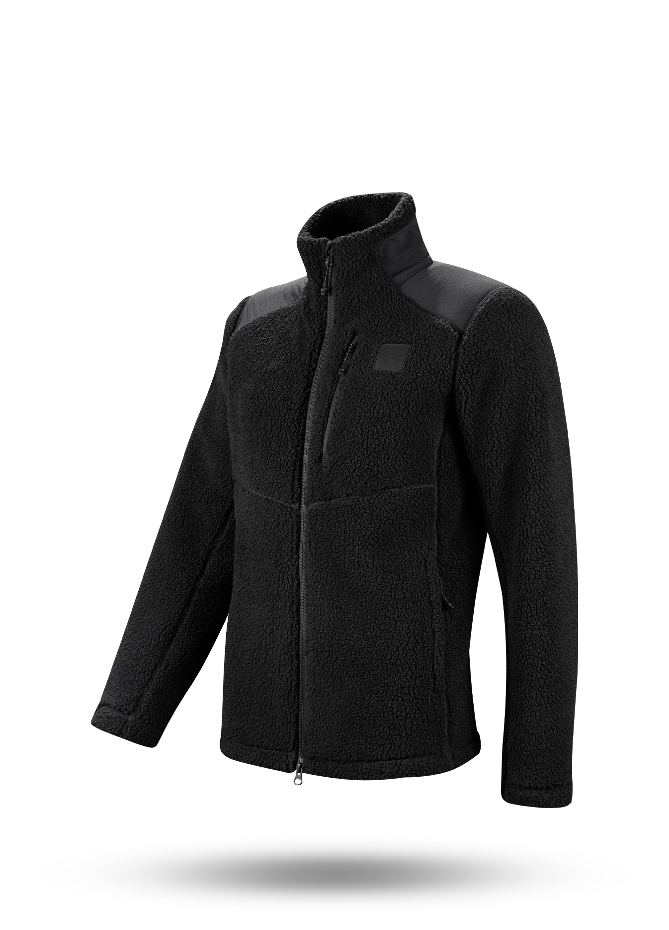 Sherpa Trek Full Zip Womens - BLACK