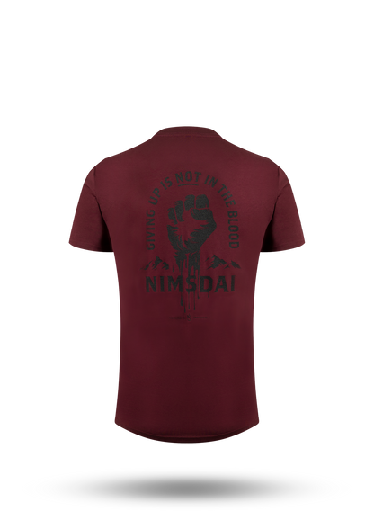 Giving Up Is Not In the Blood - T-Shirt.