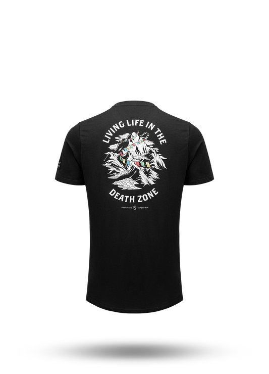 Living Life In The Death Zone - Flag T-shirt