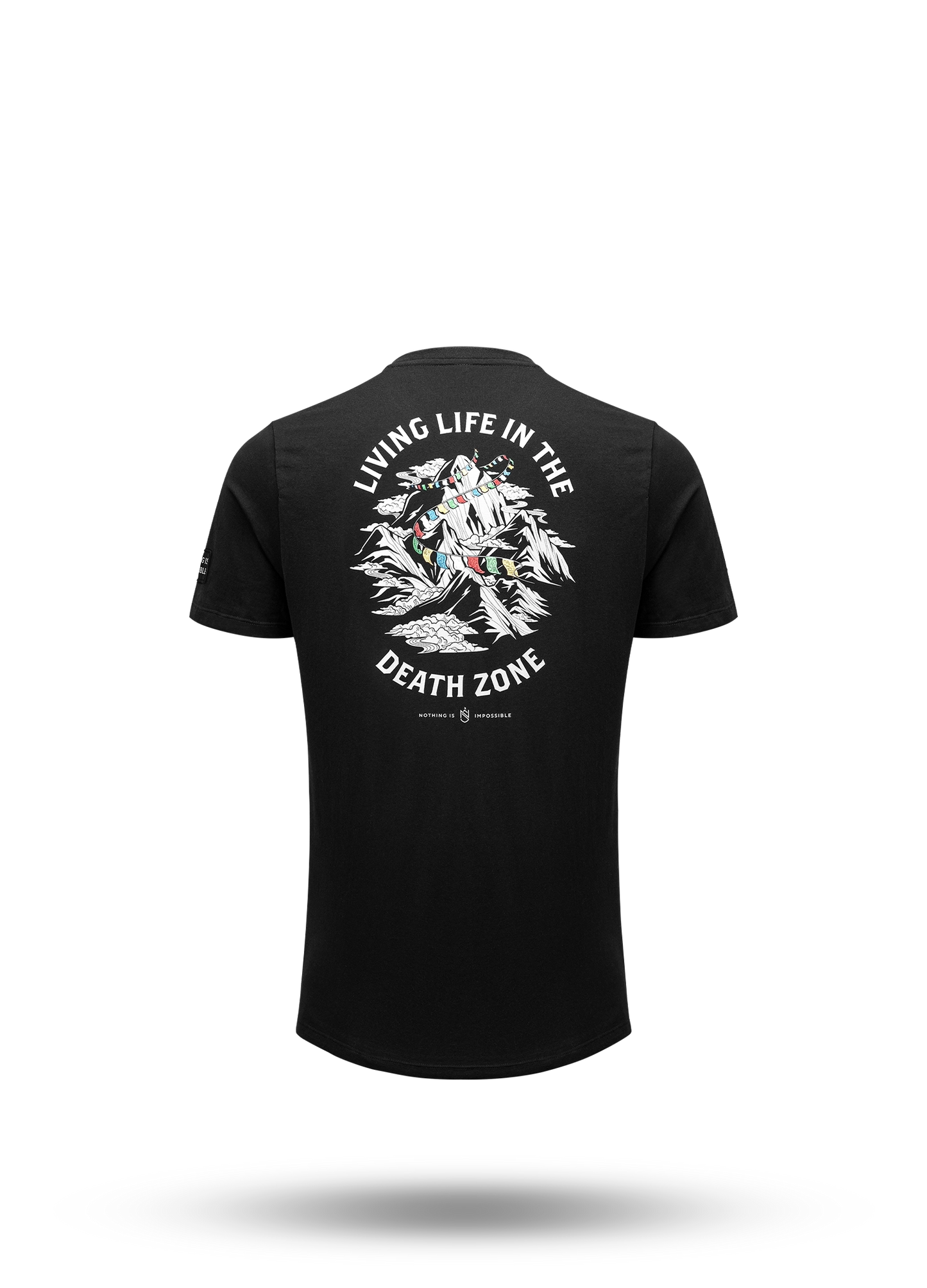 Living Life In The Death Zone - Flag T-shirt