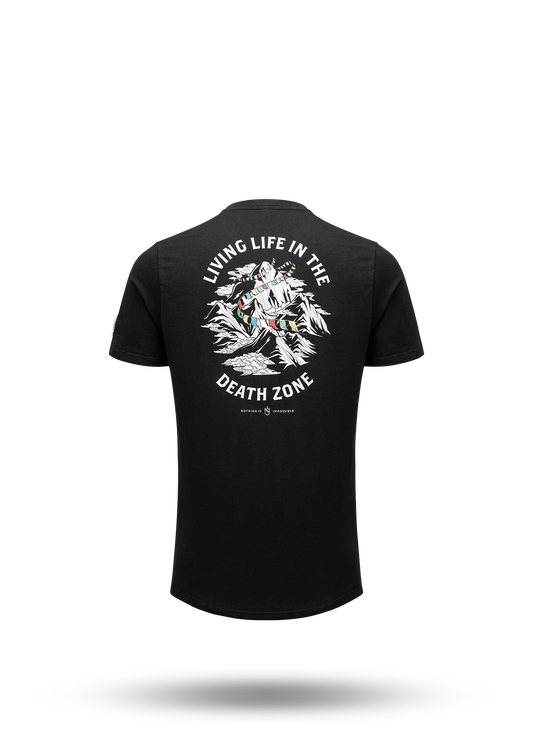 Living Life In The Death Zone Flag T-shirt