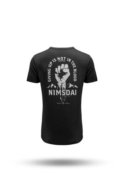 Giving Up Is Not In the Blood - T-Shirt.