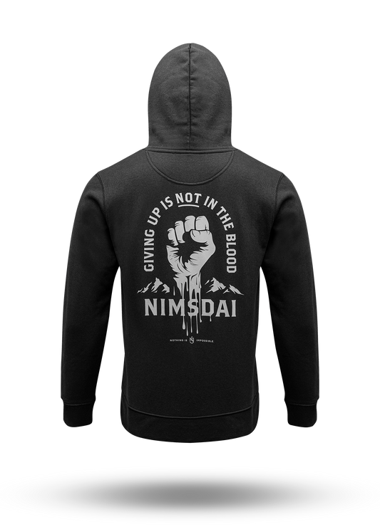 Giving Up Is Not In The Blood  Hoodie V1 (Black)