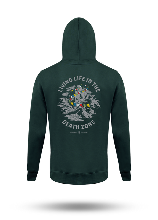 Living Life In The Death Zone Flag Hoodie