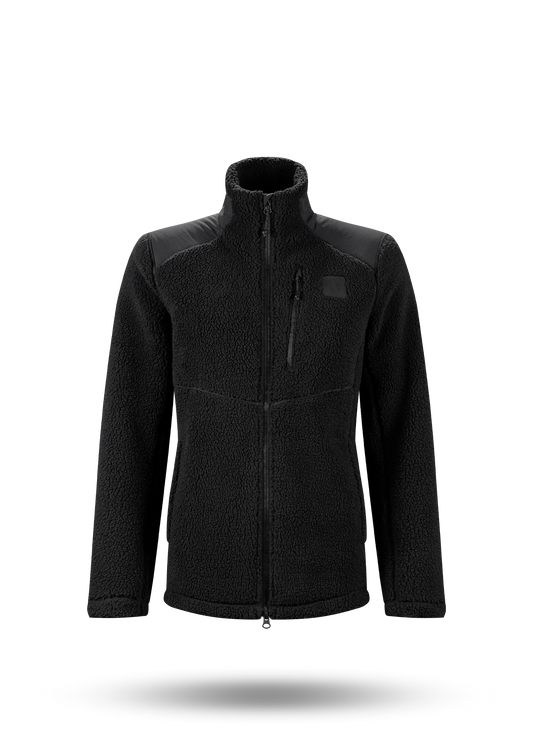 Sherpa Trek Full Zip Womens - BLACK